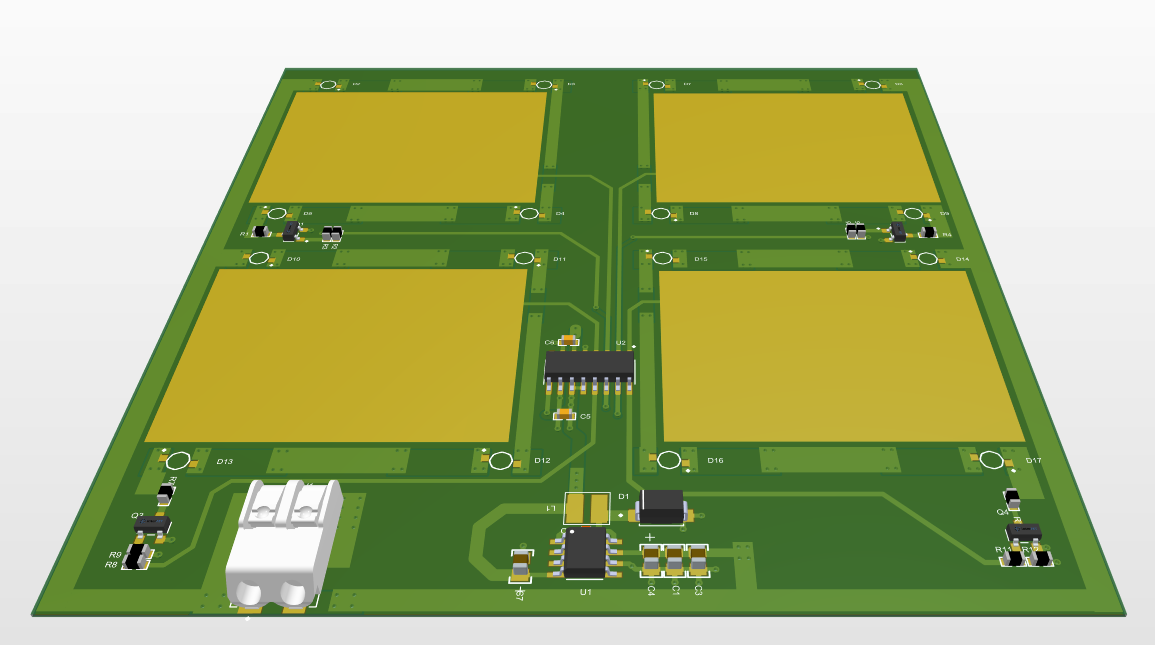 Capacitive Touch & Power Control PCB- top